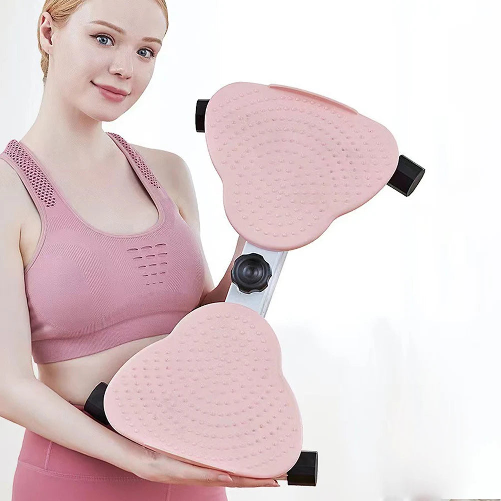 Waist Twisting Fitness Tool Standing Abdomen Exercise Board with Pull Rope Waist Twister Foot Massage Fitness Board for Women