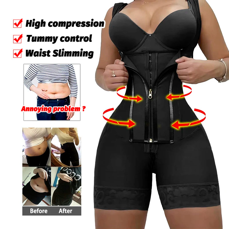 Slimming Girdle Faja Sculpting Shaper High Compression Corset Original Colombian Hourglass Shapewear Post Lipo Surgery Sheath